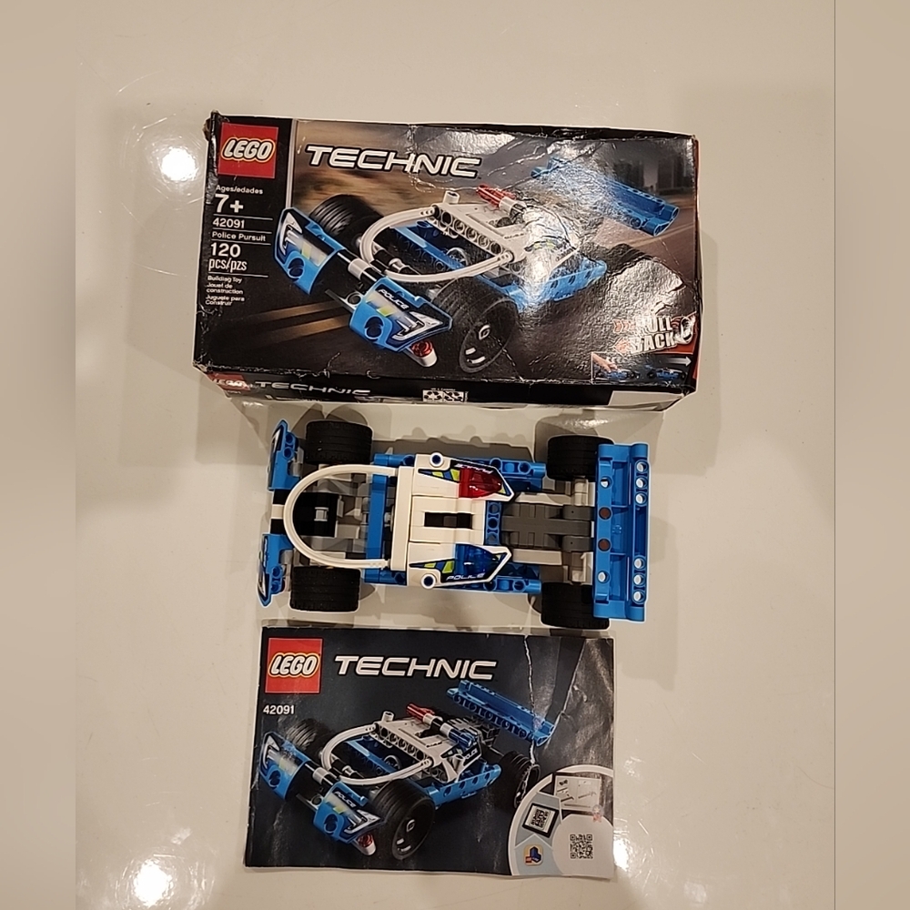 LEGO TECHNIC: Police Pursuit (42091) 100% Complete , Build With Box And Manual